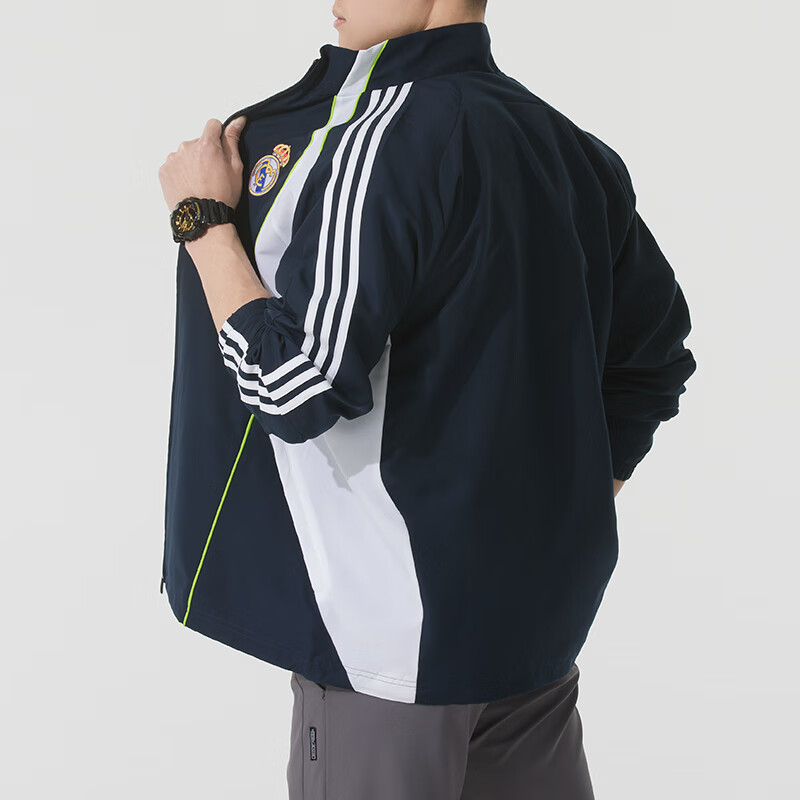 adidas Real Madrid UBP Track Top Jacket Asia Sizing 'Night Navy' JF2575