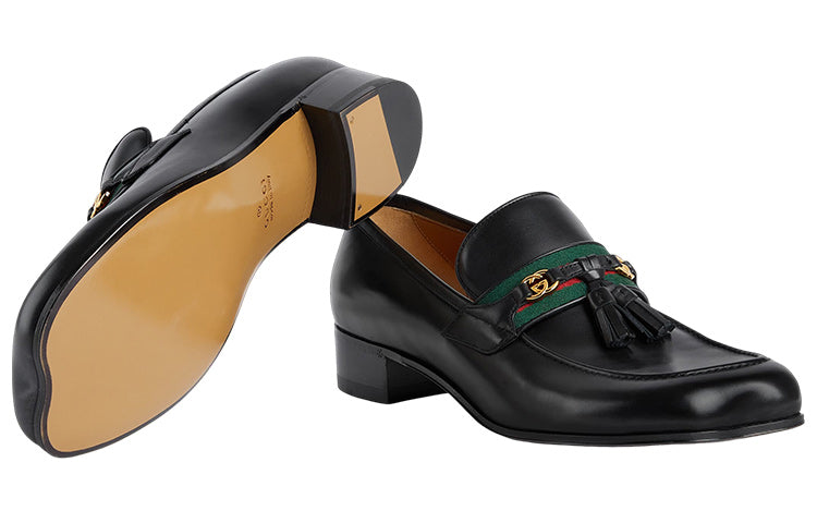 Gucci Tassel Loafers 'Black' 744406-1W610-1066