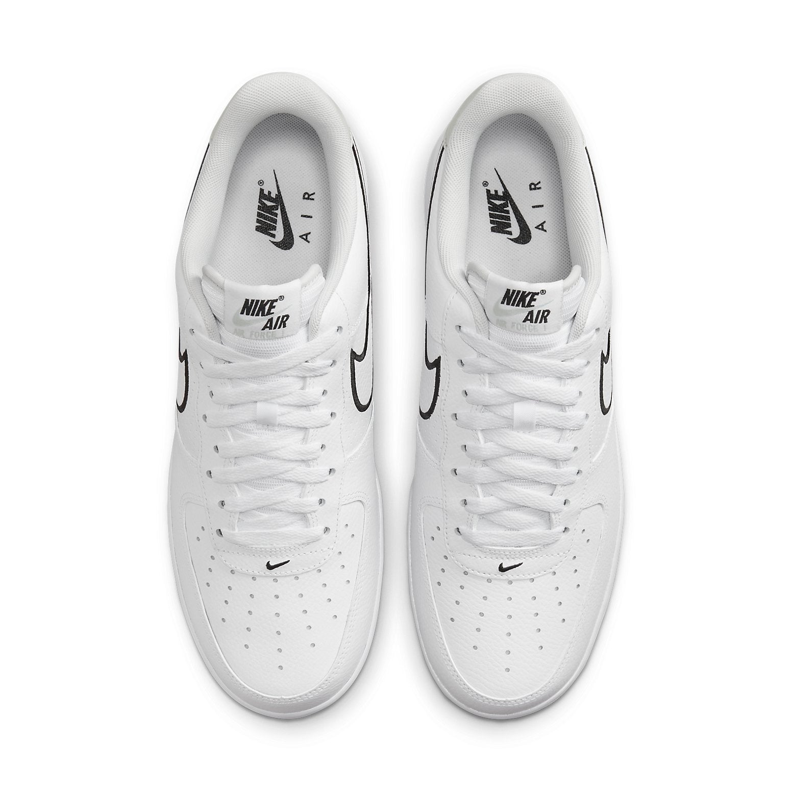 Nike Air Force 1 '07 'Embroidered Swoosh - White Black' FJ4211-100