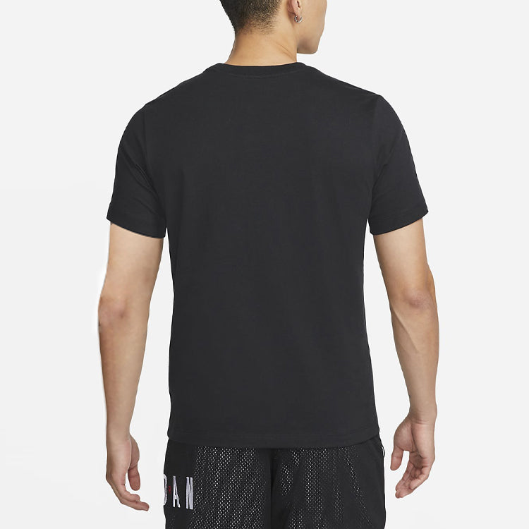 Air Jordan Flying Man Logo Round Neck Short Sleeve Black DC9798-010