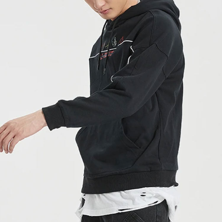 Li-Ning Sports Fashion Series Loose Casual Printing Black AWDQ523-1