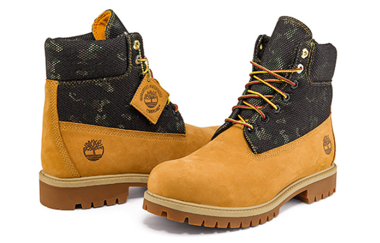 Timberland Heritage 6 Inch Boot 'Wheat Nubuck with Camo' A2KJZW