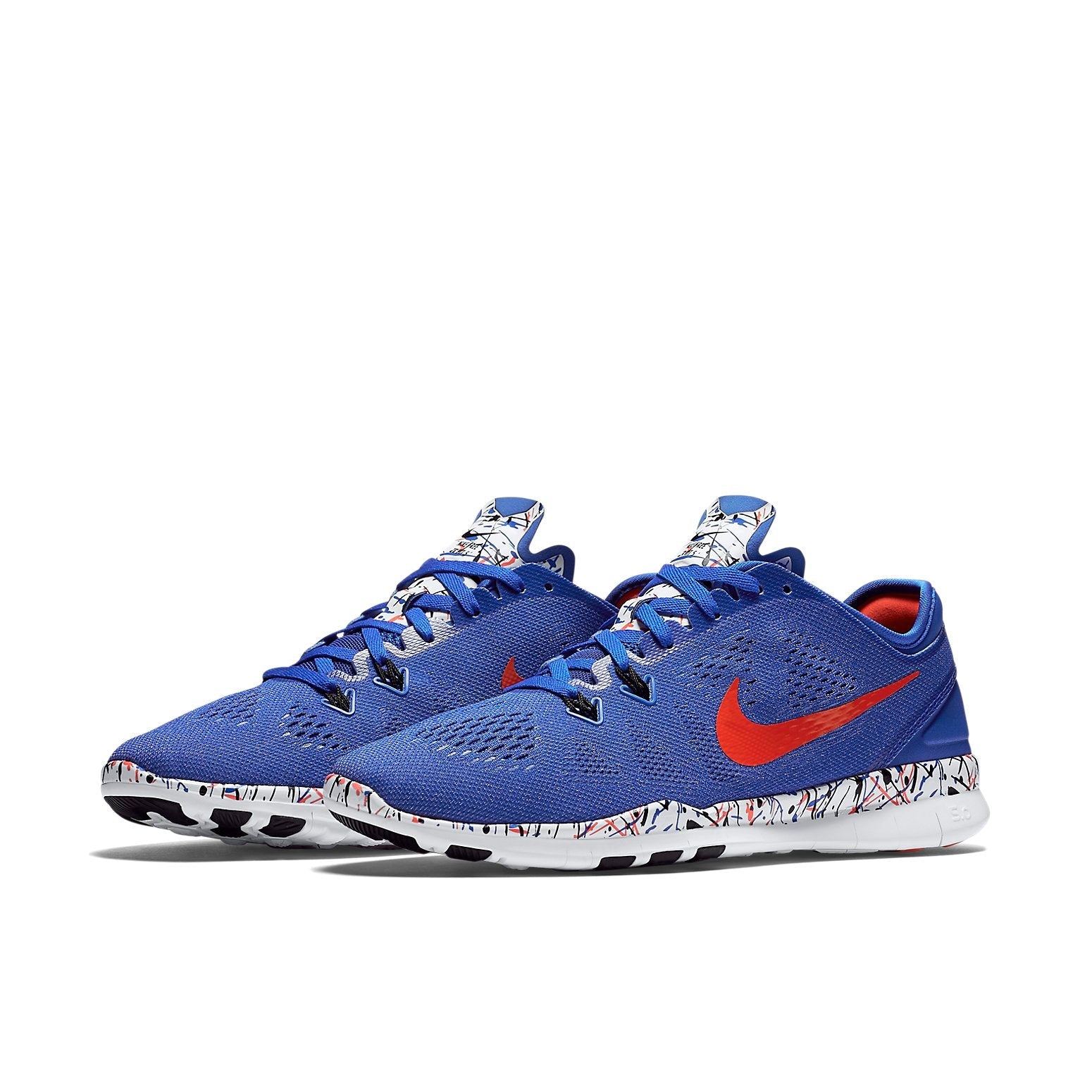(WMNS) Nike Free 5.0 TR Fit 5 Print 'Paint Splatter - Racer Blue' 704695-405