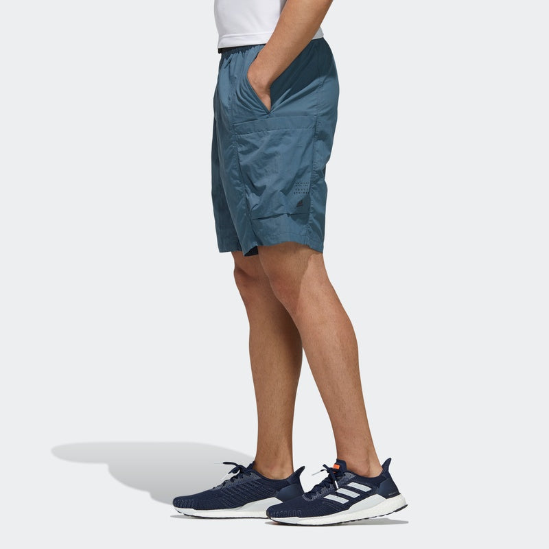 adidas M Tec Wv Sho Sports Cargo Quick Dry Breathable Shorts Blue FM5403