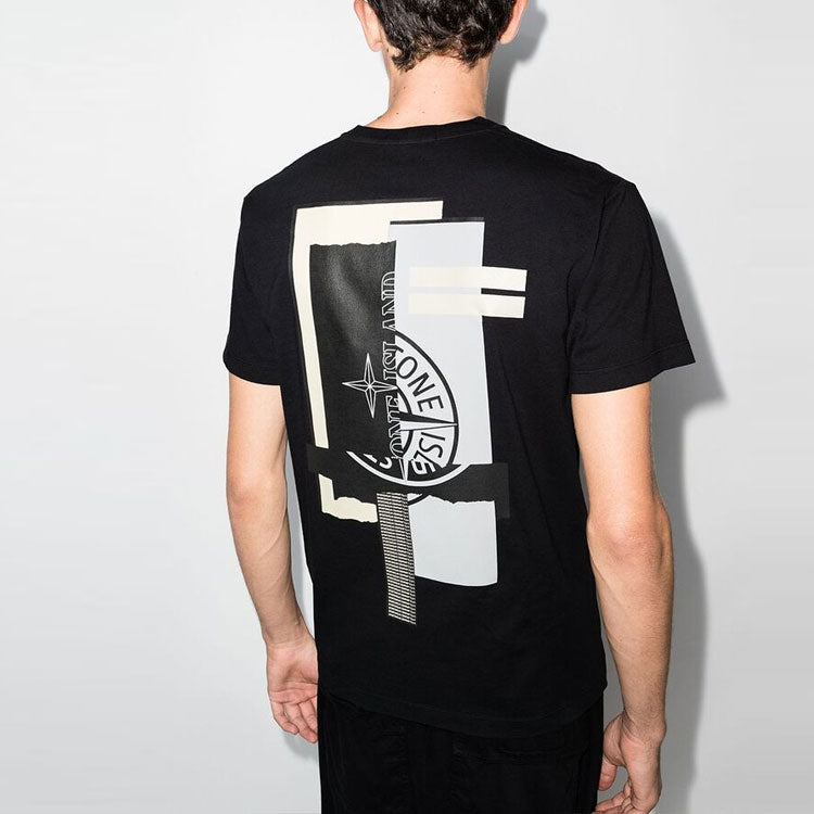 STONE ISLAND Logo T-shirt 'Black' 75152NS83-V0029
