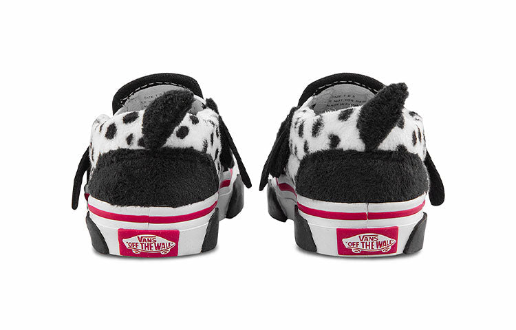 (TD) Vans Slip-On Dog Pattern 'Black White' VN0A4VJM6BT