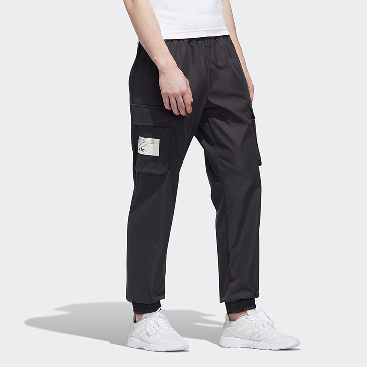 adidas neo Side Pocket Bundle Feet Casual Cargo Sweatpants Black GM2279