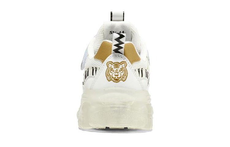 (GS) Skechers Ice D'lites 'White Gold' 317006L-WGD