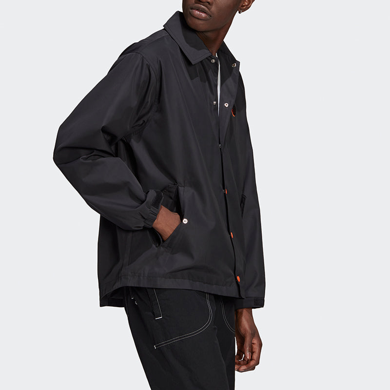 adidas originals Big Trfl Jkt Athleisure Casual Sports Embroidered Logo Woven Jacket Black H07087