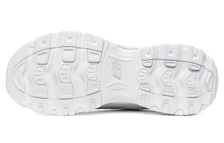 (WMNS) Skechers D lites 1.0 White/Silver 12241-WSL