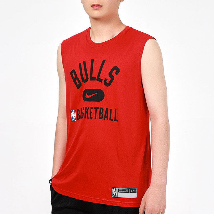 Men's Nike Dri-FIT Chicago Bulls Training Sports Quick Dry Sleeveless Red T-Shirt DM3224-657