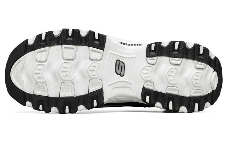 (WMNS) Skechers D lites White/Black 66666078-BKGY