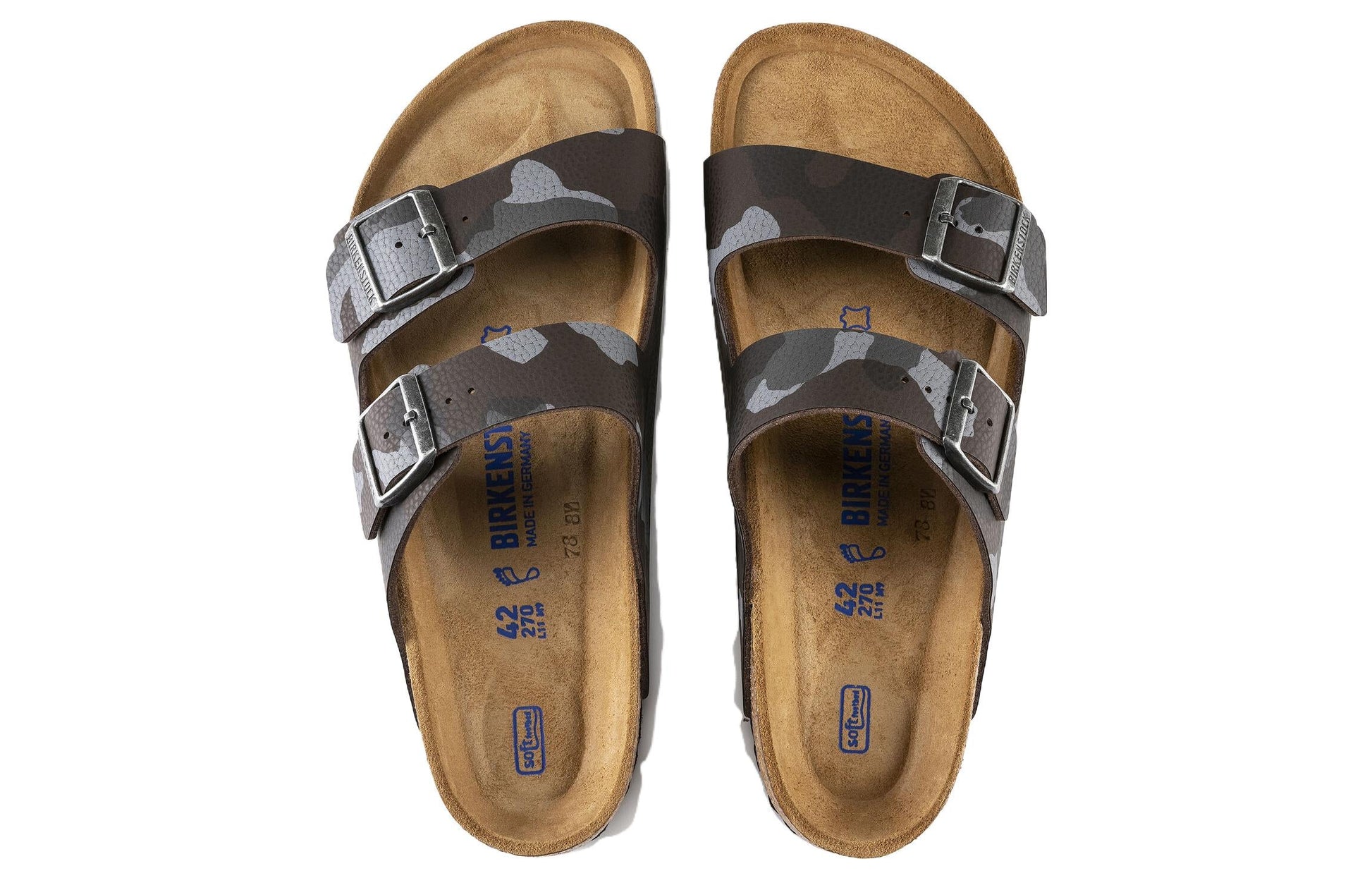 Birkenstock Arizona Soft Footbed Slide Sandals 'Camo Brown' 1013015