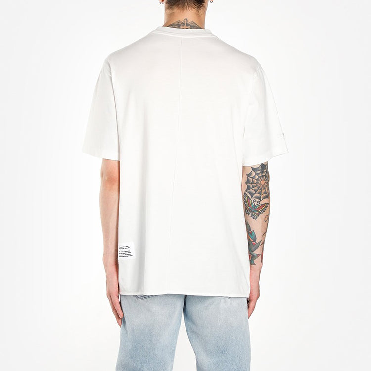 HERON PRESTON SS20 Painting Logo Printing Short Sleeve Unisex White HMAA013S209140210188