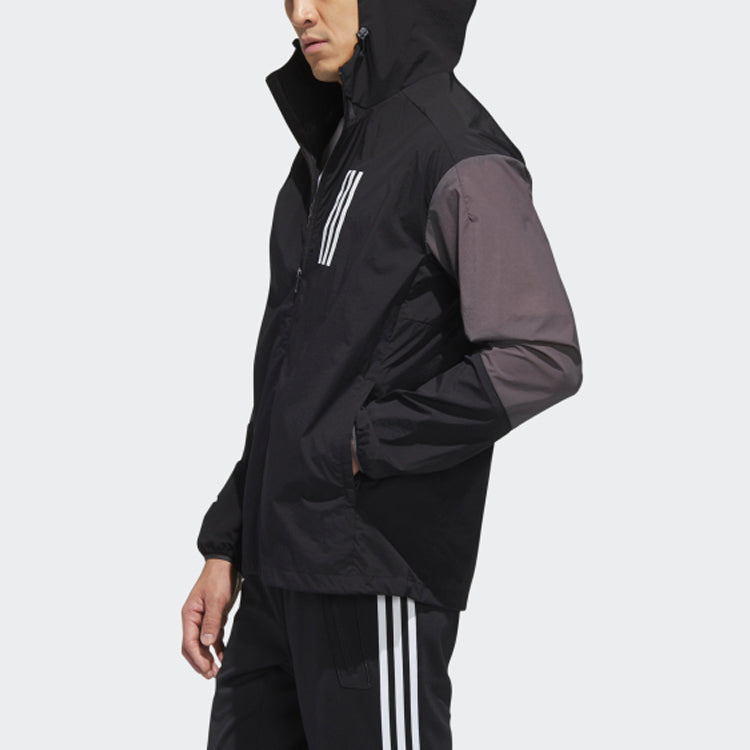 adidas Windbreaker Sports Logo Jacket Black GL5626