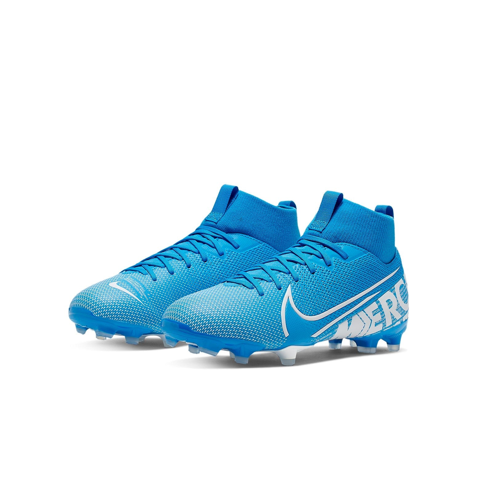 (GS) Nike JR Mercurial Superfly 7 Academy FG/MG 'Blue White' AT8120-414