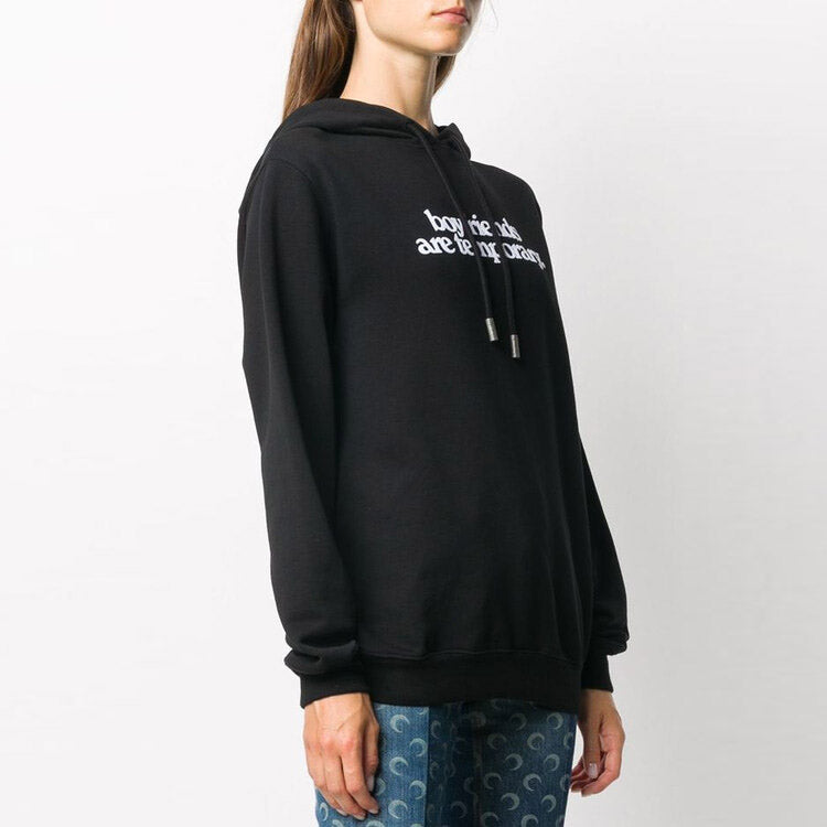 (WMNS) Off-White Alphabet Slogan Hoodie Black OWBB035F20JER0041001