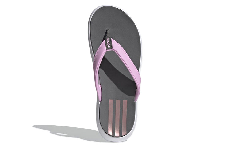 (WMNS) adidas neo Comfort Flip-Flops Slippers Grey/Purple FY8658