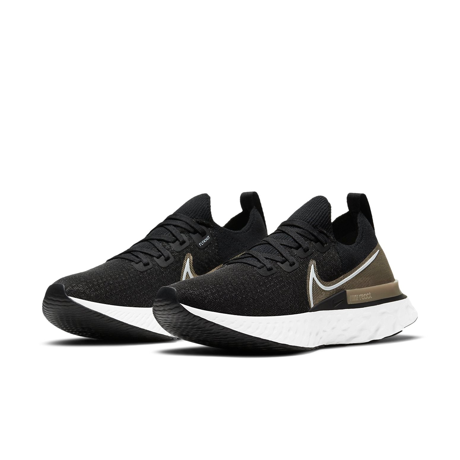 (WMNS) Nike React Infinity Run Flyknit Premium 'Black Metallic Gold Silk' CZ2861-001