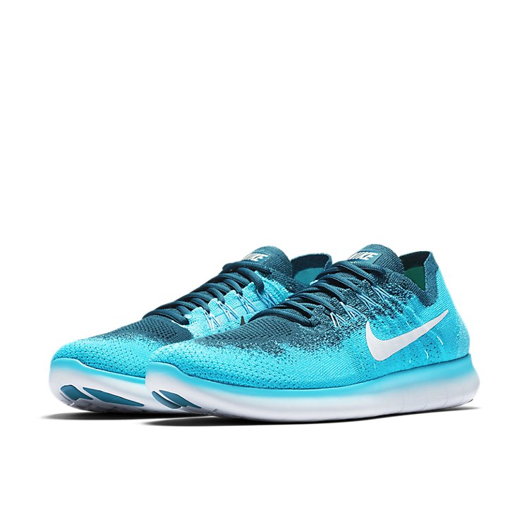 Nike Free RN Flyknit 2017 'Blue Lagoon Pure Platinum Legend Blue' 880843-400