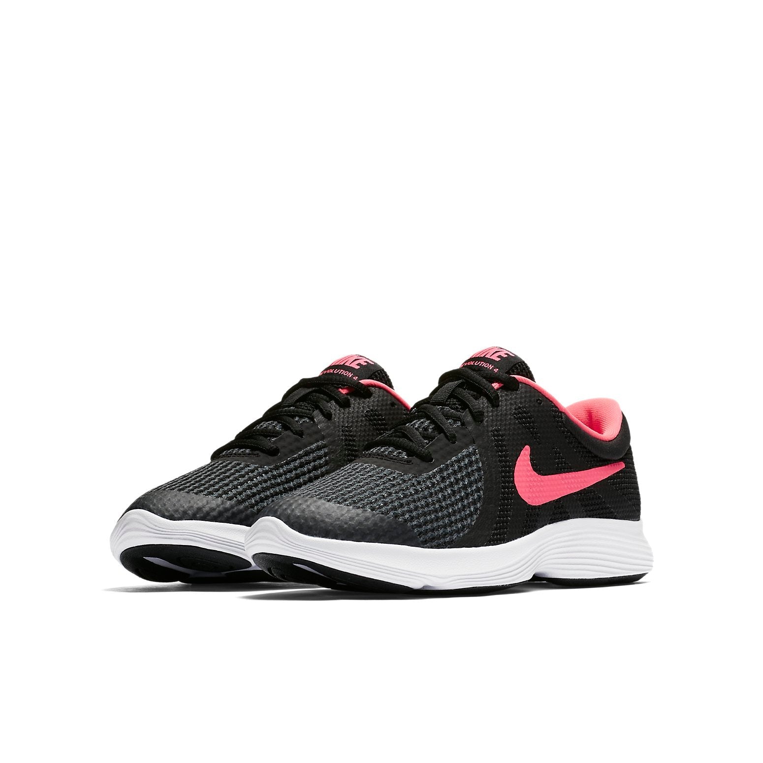 (GS) Nike Revolution 4 'Black Racer Pink' 943306-004