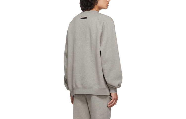 Fear of God Essentials FW21 Pullover Crewneck Dark Heather Oatmeal FOG-FW21-369