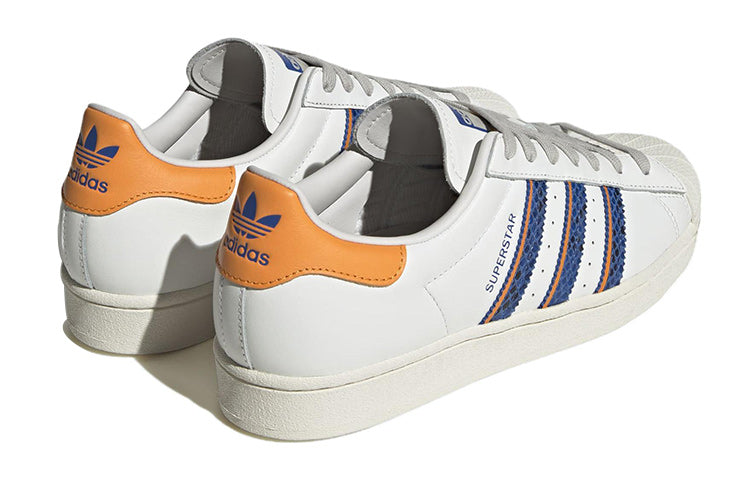 adidas Superstar 'White Orange Rush Snakeskin' FZ6476