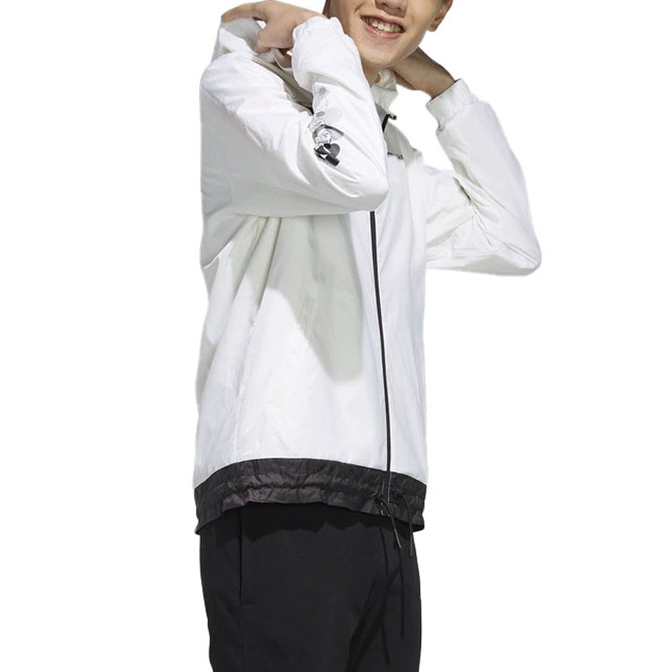 adidas neo Mickey Casual Sports Hooded Jacket White EI4535