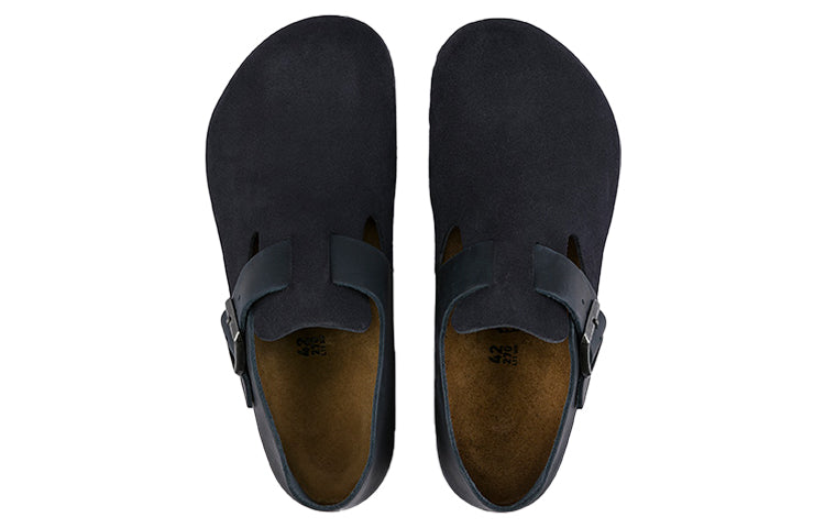 Birkenstock London Series Cowhide Suede Casual Shoe Blue Version 1013309