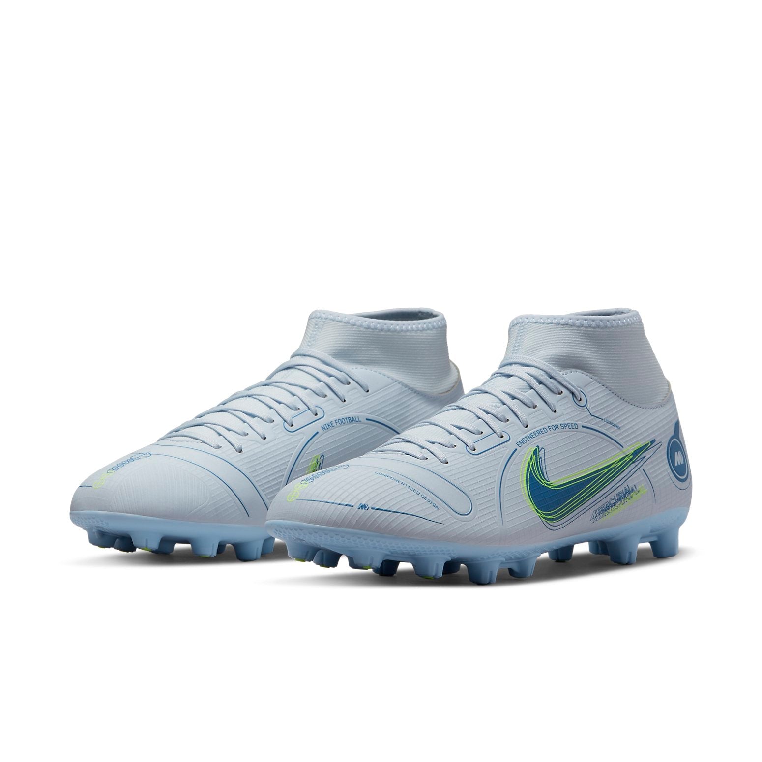 Nike Mercurial Superfly 8 Academy HG 'White Blue' DJ2867-054