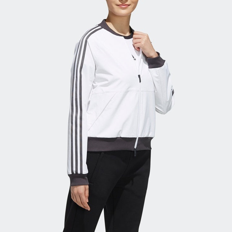 (WMNS) adidas Stand Collar Sports Jacket White FK3509
