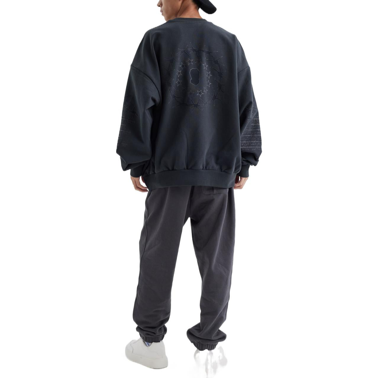 Mitchell & Ness x NBA Chicago Bulls Sweatshirt 'Dark Grey' MNJYFWF22003-CARBON-GARY