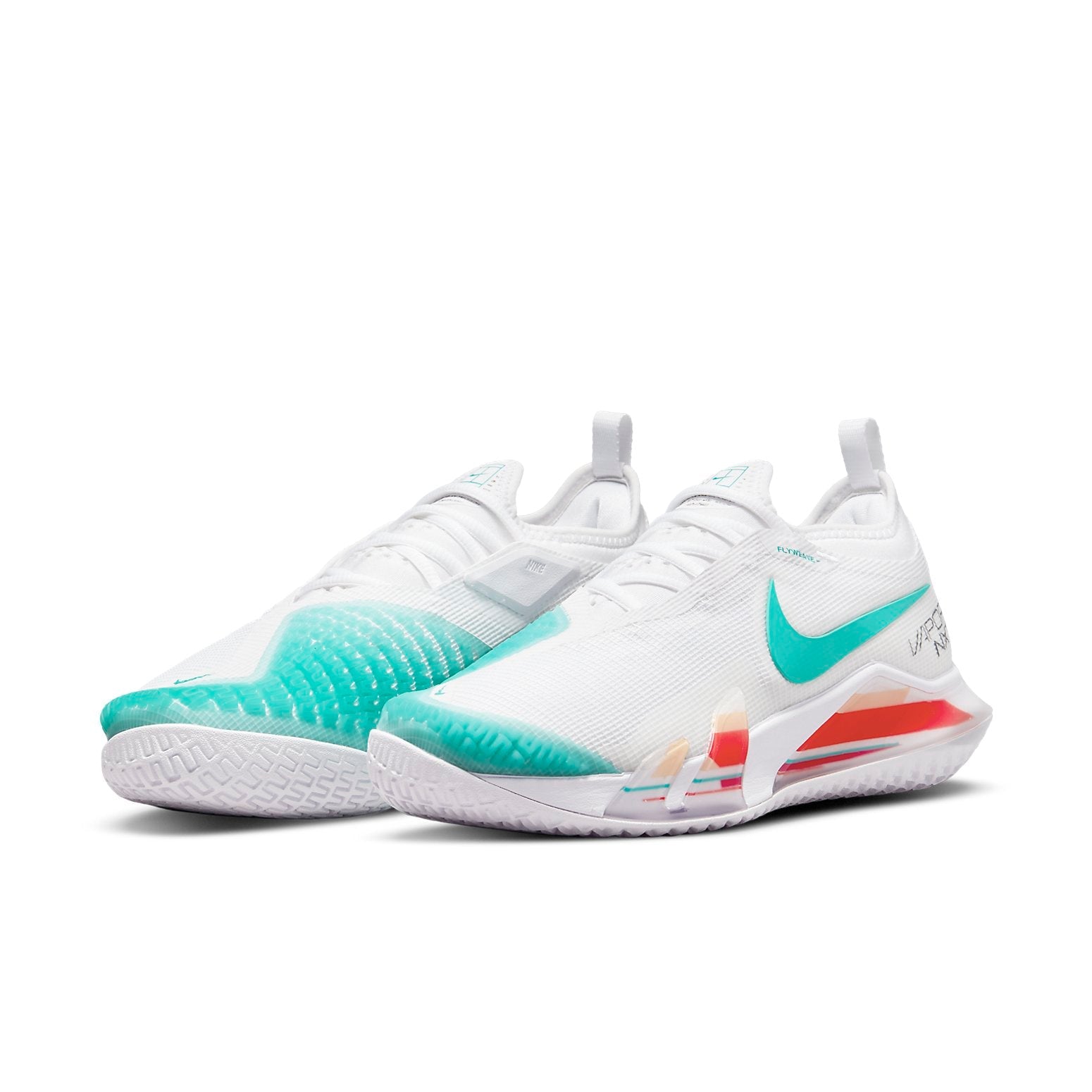 (WMNS) Nike Court React Vapor NXT 'White Washed Teal Red' CV0742-136