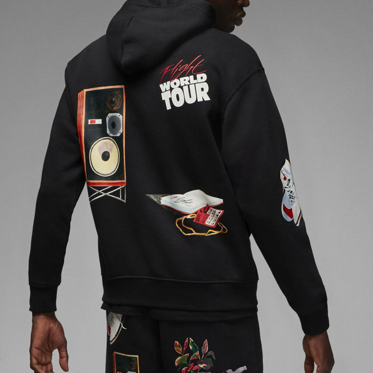 Men's Air Jordan Alphabet Printing Pullover Black DQ8044-010