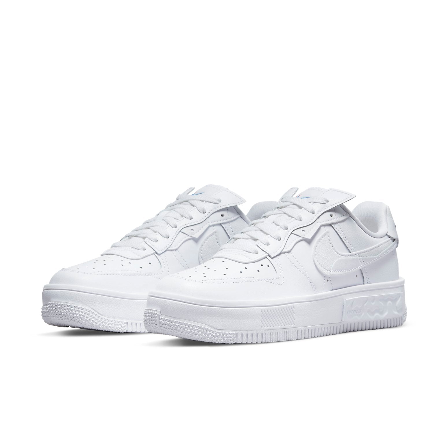 (WMNS) Nike Air Force 1 Fontanka 'Triple White Multi Color Swoosh' DH1290-100