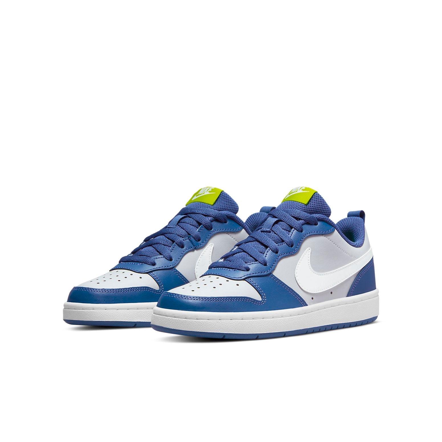 (GS) Nike Court Borough Low 2 'Grey Fog Mystic Navy' BQ5448-016