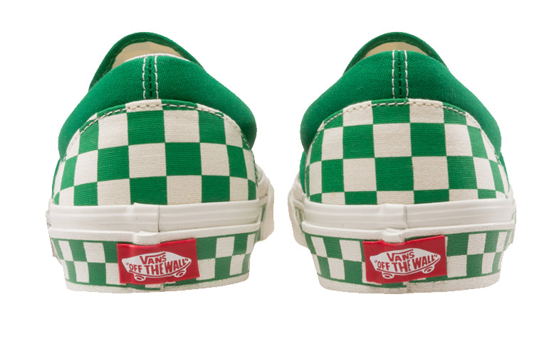 Vans Classic Slip-On 'Nextor Checkerboard - Jolly Green' VN0A38F7PVC
