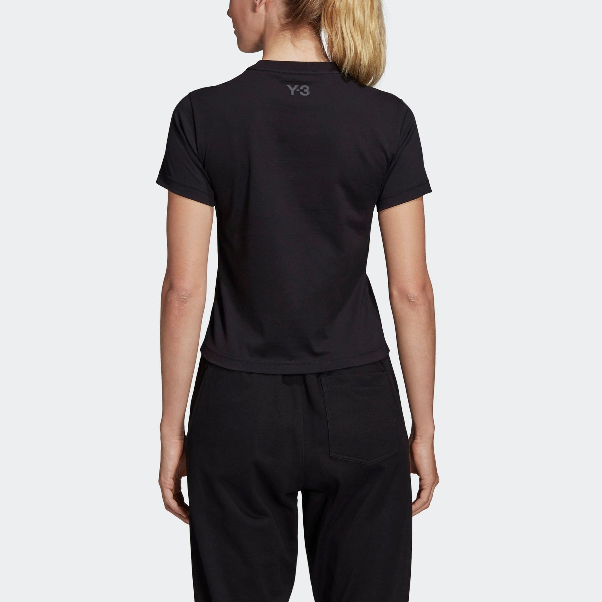 (WMNS) Y-3 Athleisure Casual Sports Short Sleeve Black T-Shirt FL6072