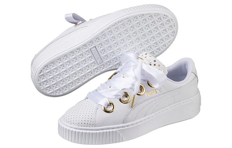 (WMNS) PUMA Platform Kiss Ath Lux White 366704-01