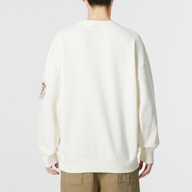PUMA Team Badge Crew Sweater 'Beige' 677379-65