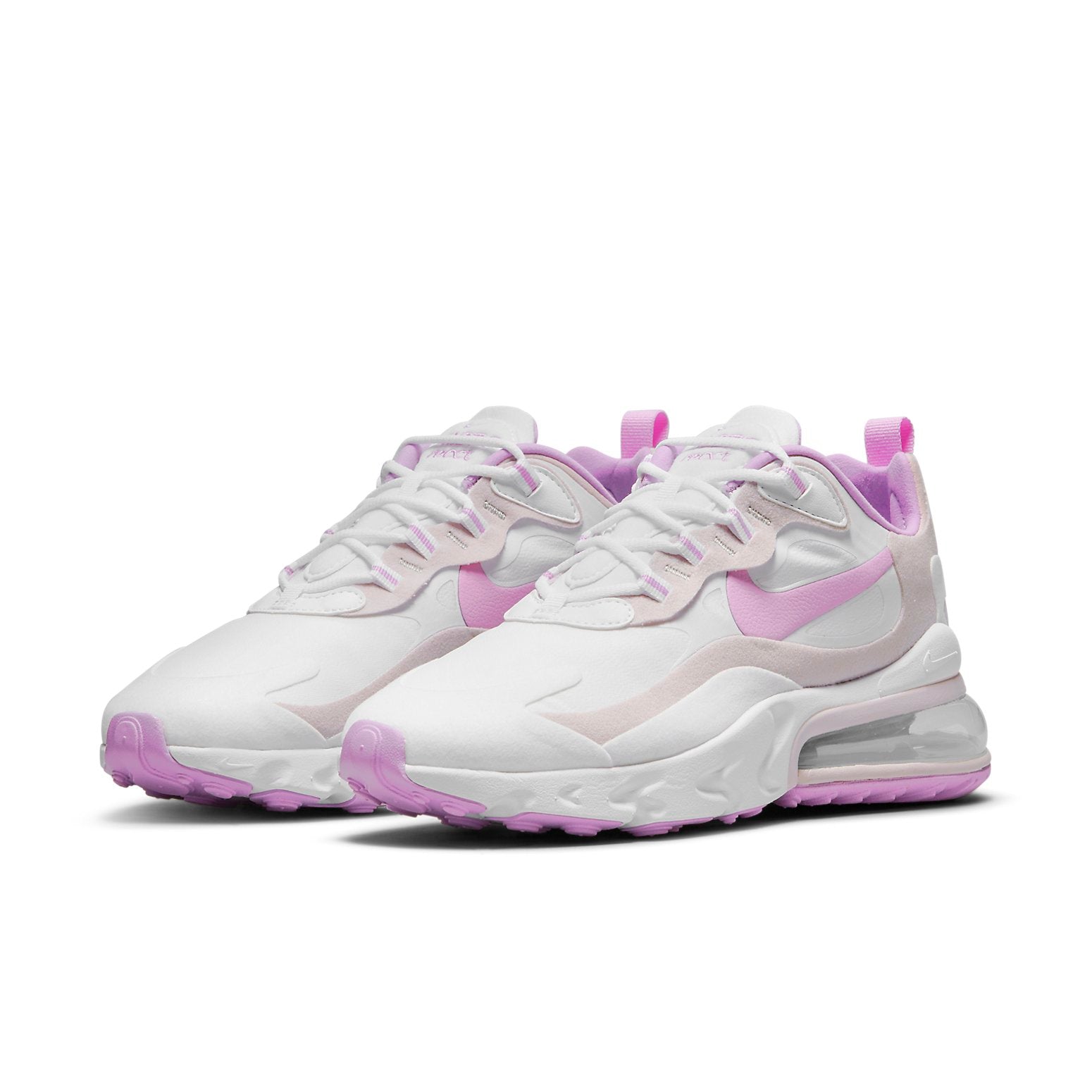 (WMNS) Nike Air Max 270 React 'White Fuchsia Glow Platinum Violet' CZ1609-100