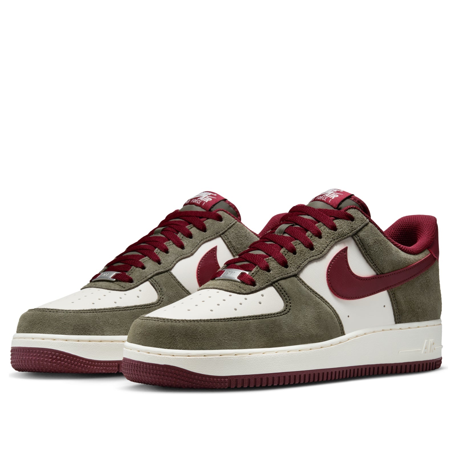 Nike Air Force 1 Low '07 LV8 'Cargo Khaki Pale Ivory Dark Team Red' FQ8714-302