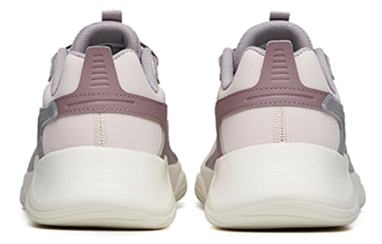 (WMNS) ANTA Running Series Sneakers Leather 'Ash Purple' 122215571-6