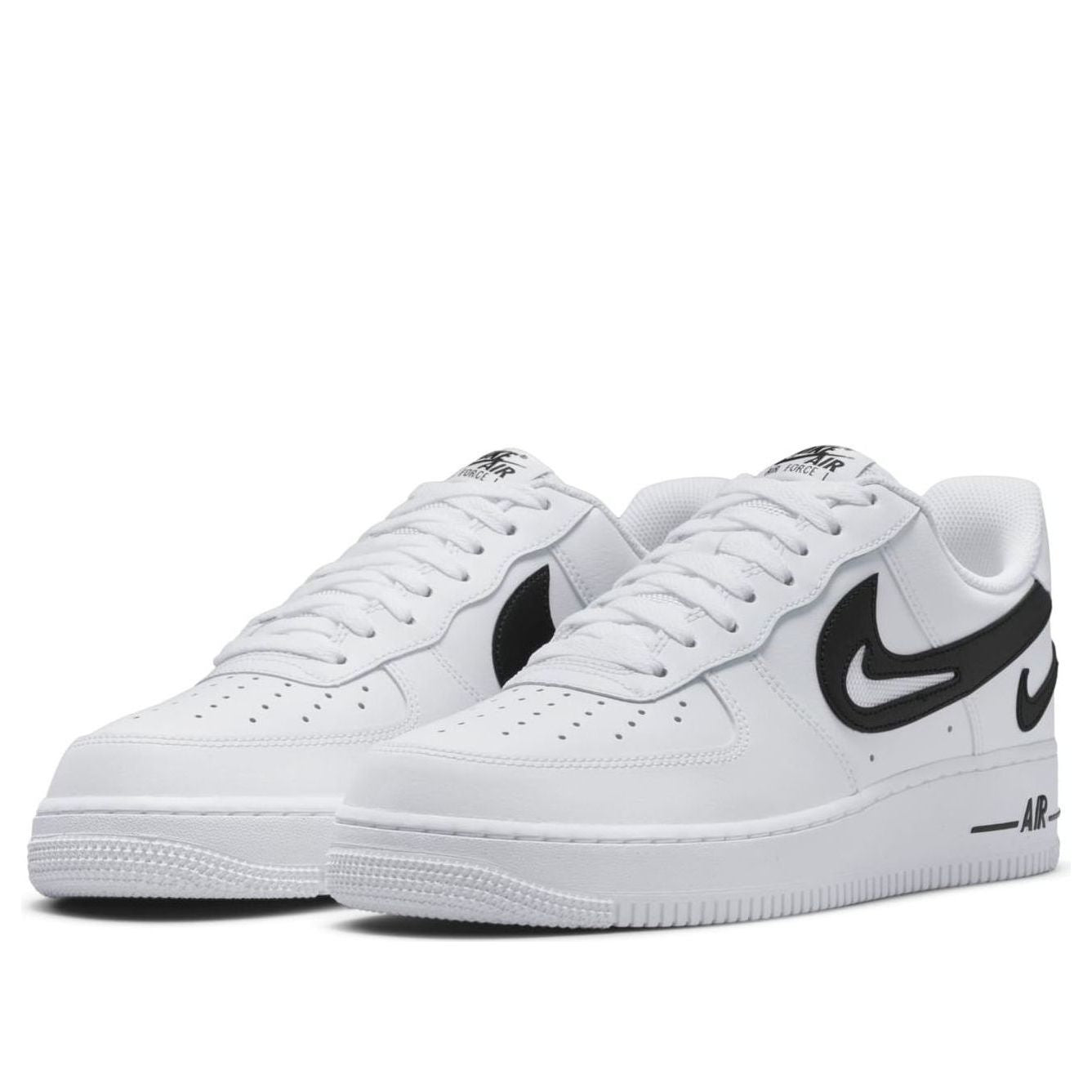 Nike Air Force 1 '07 'Cut Out Swoosh - White Black' DR0143-101