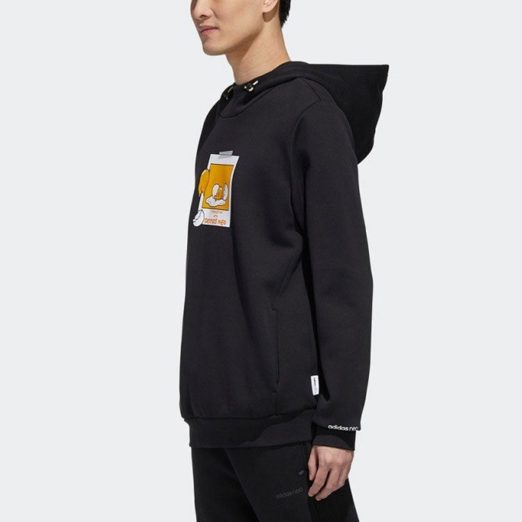 adidas neo x Yellow Crossover Casual Sports Long Sleeves Pullover Black GL7225