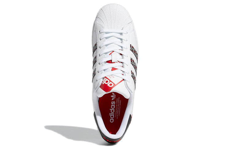 adidas originals Superstar 'White Black Red' FZ4833