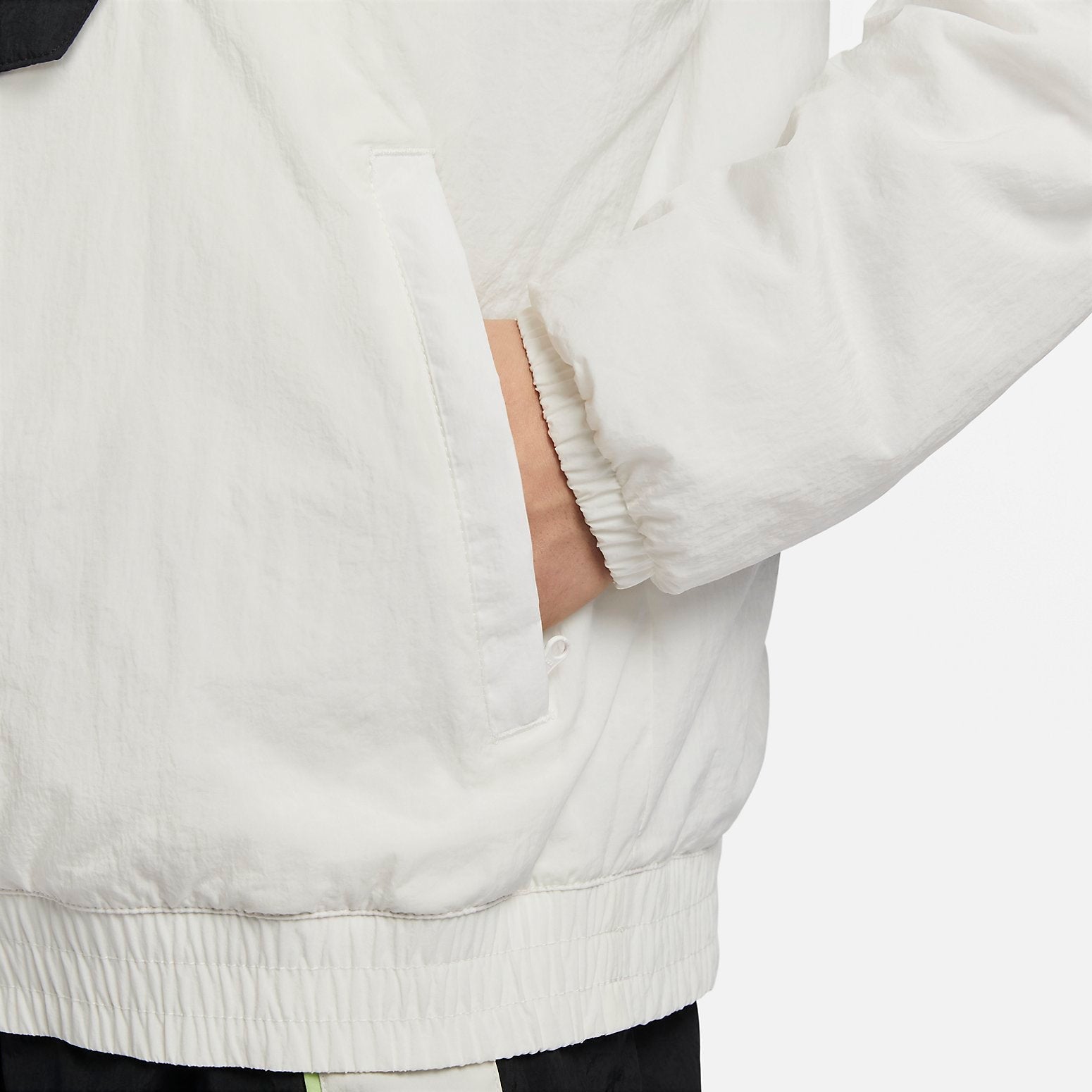 Nike Woven Basketball Jacket 'White Black' FB7114-030