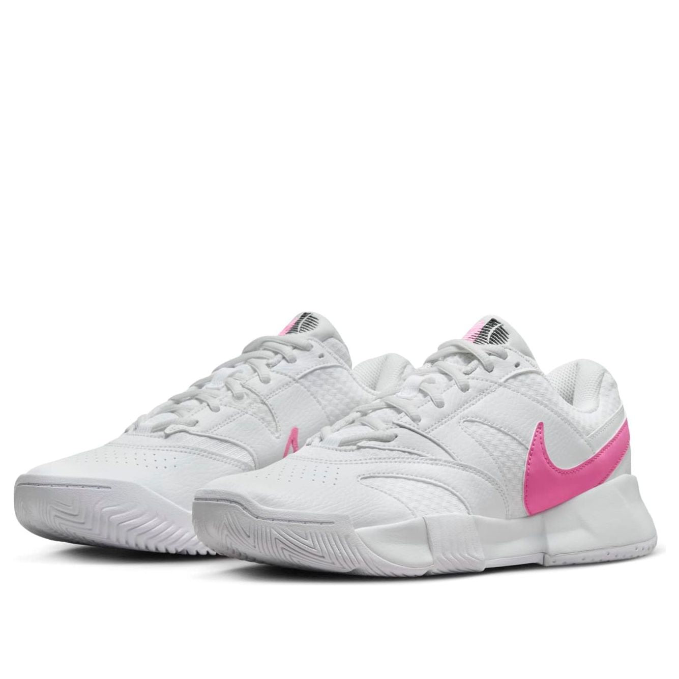 (WMNS) NikeCourt Lite 4 'White Black Playful Pink' FD6575-108