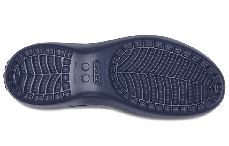 (WMNS) Crocs Kadee Flat Deep Blue Sandals 205077-410