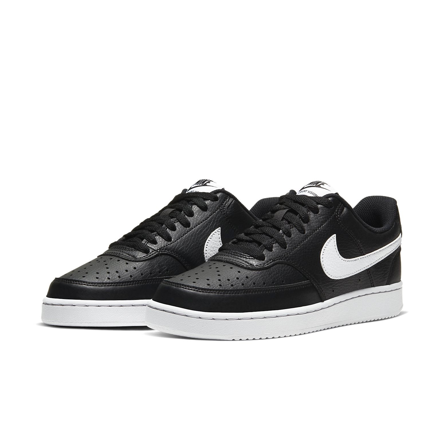 (WMNS) Nike Court Vision Low 'Black White' CD5435-001